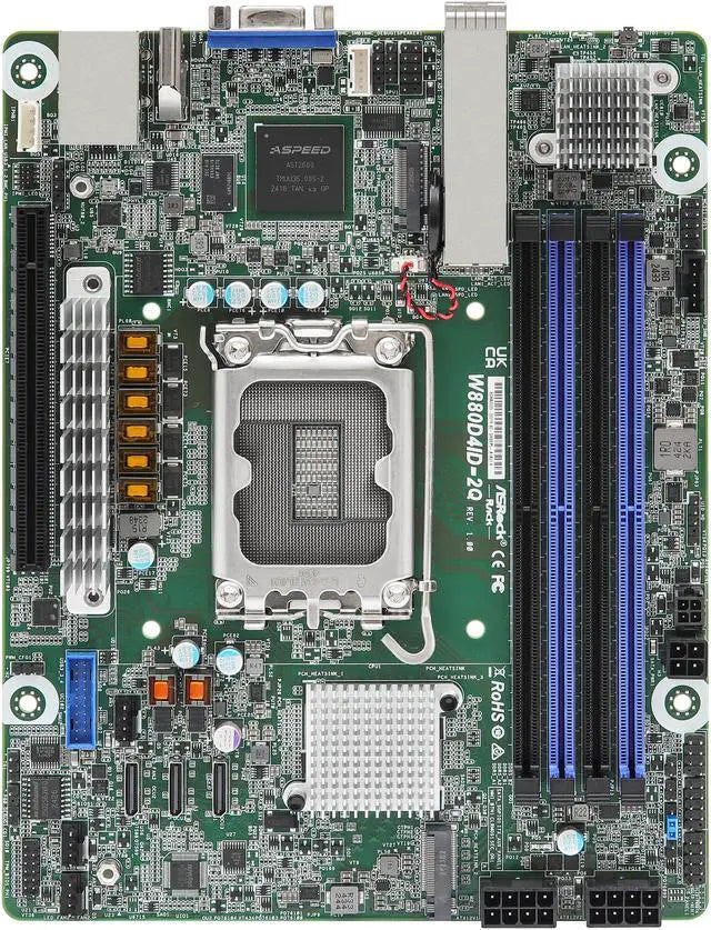 ASRock MB W880D4ID-2Q W880 LGA1851 Max.48GB DDR5 Deep mini ITX