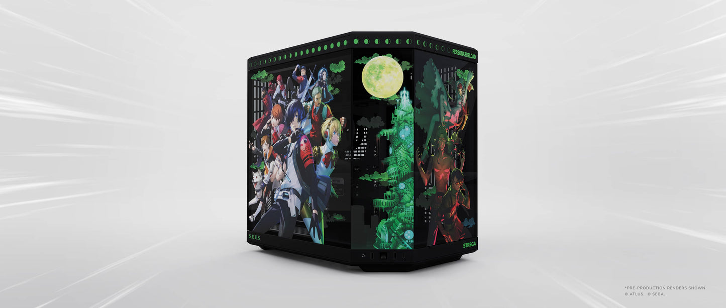 HYTE CS-HYTE-Y70-P3R Y70 Persona 3 ATX Mid Tower TG Black Green