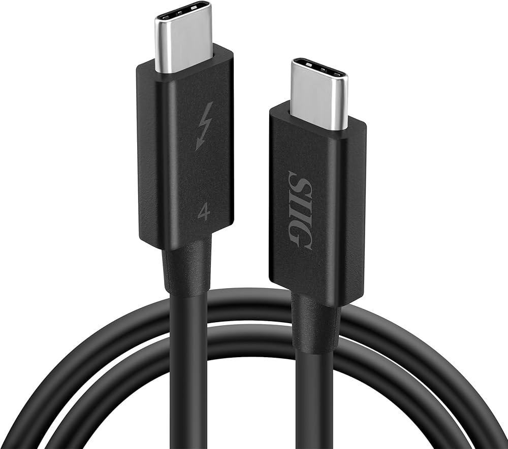 SIIG Cable CB-TB0211-S1 Thunderbolt 4 USB C to USB C Cable 2.3ft(0.7M)
