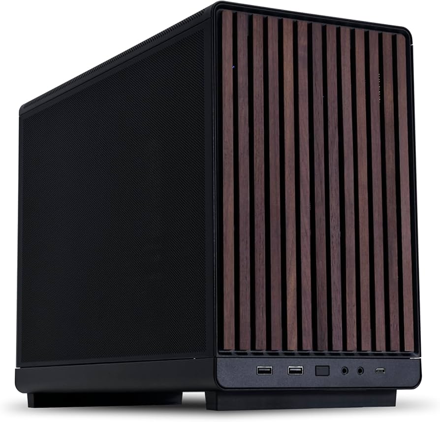 Lian-LI CS A3-mATX-WD Black wood front panel Mini tower MicroATX Chassis