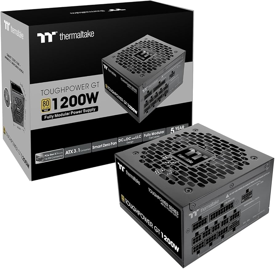 Thermaltake PS-TPT-1200FNFAGU-3 Toughpower GT 1200W ATX 3.1 80+Gold FullMod