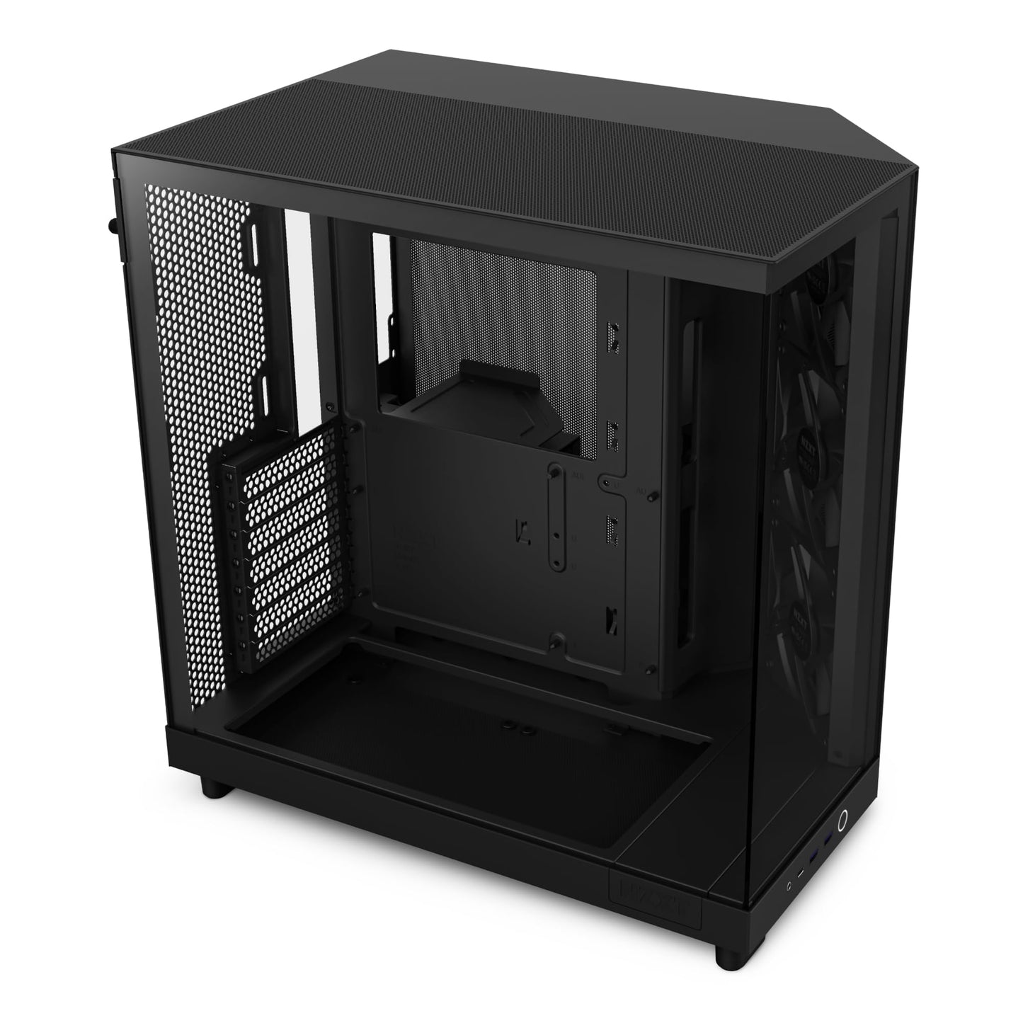 NZXT CC-H61FB-01 H6 FLOW Mid-Tower Dark Tinted TG Black