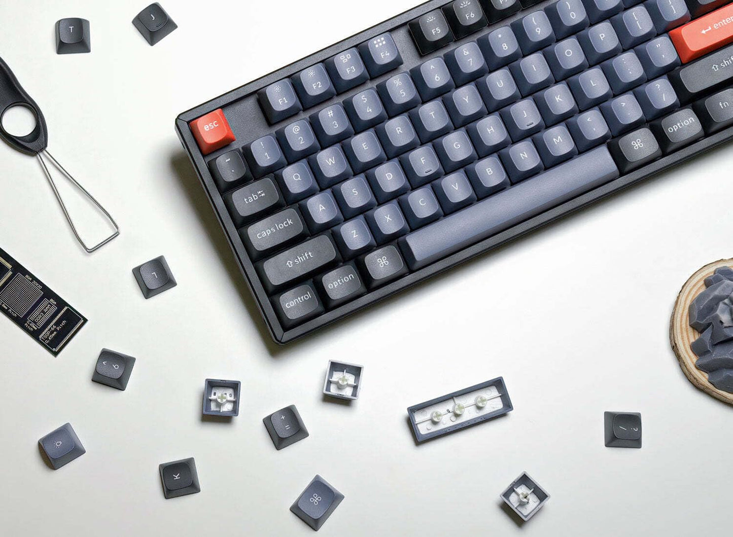 Keychron K8P-J1 K8 Pro QMK VIA WL FullyAssembled Alu GateronG ProRed Black