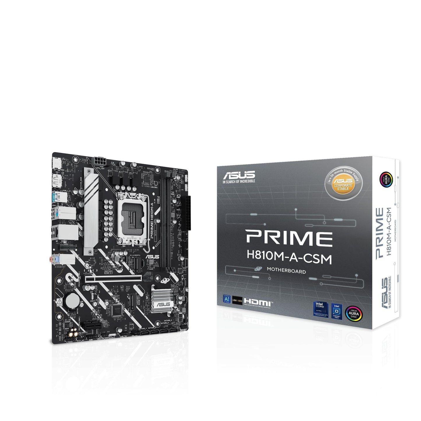 ASUS MB PRIME H810M-A-CSM H810 LGA1851 max.96GB DDR5 micro-ATX
