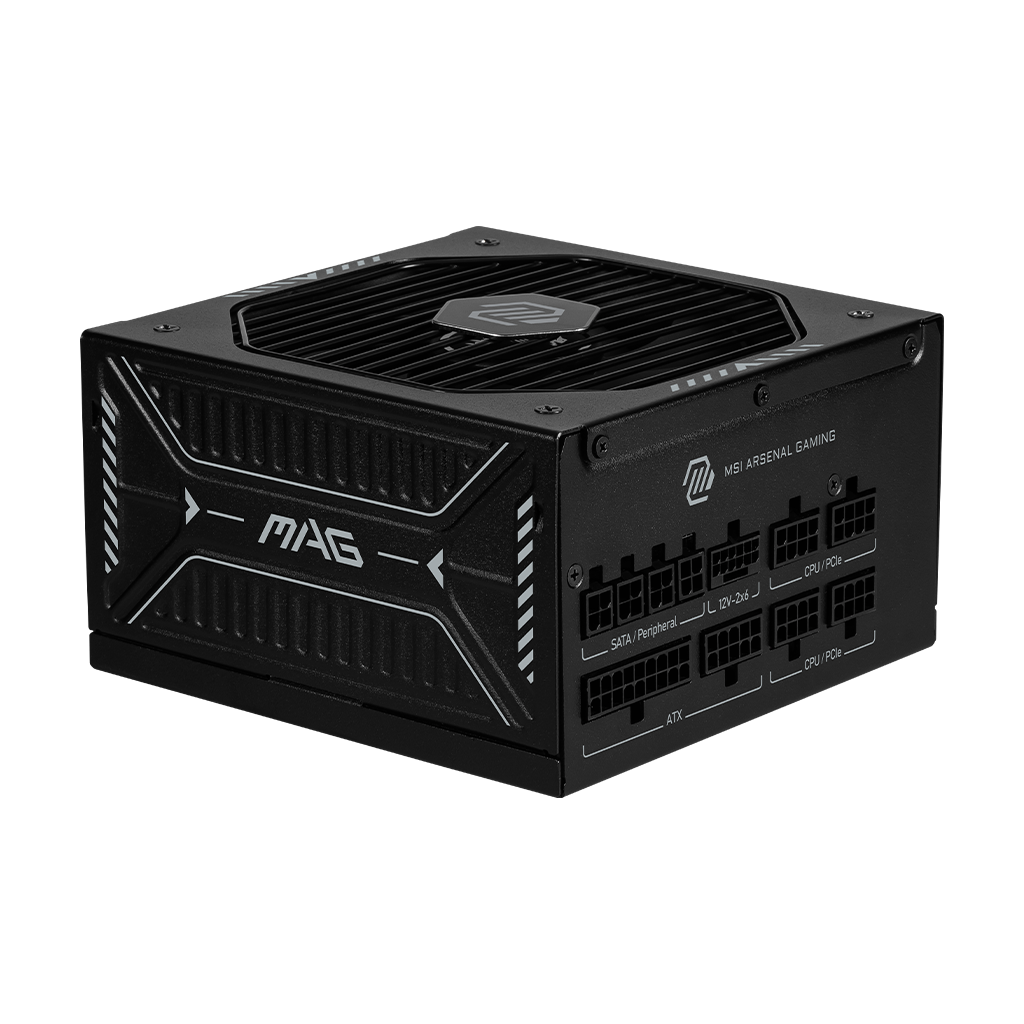 MSI MAG A1000GLS PCIE5 1000W 80+ Gold Fully-Modular ATX 12V APFC