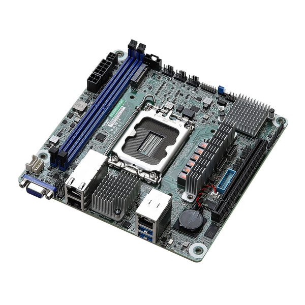 ASRock SV MB EC266D2I-2T AQC C266 Socket V1 LGA1700 Max32G DDR5 mITX Brown Box