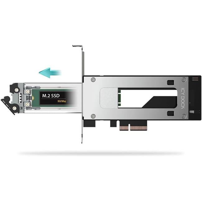 ICY DOCK AC MB840M5P-B Removable M.2 NVMe SSD to PCIe 5.0x4 Rack Enclosure