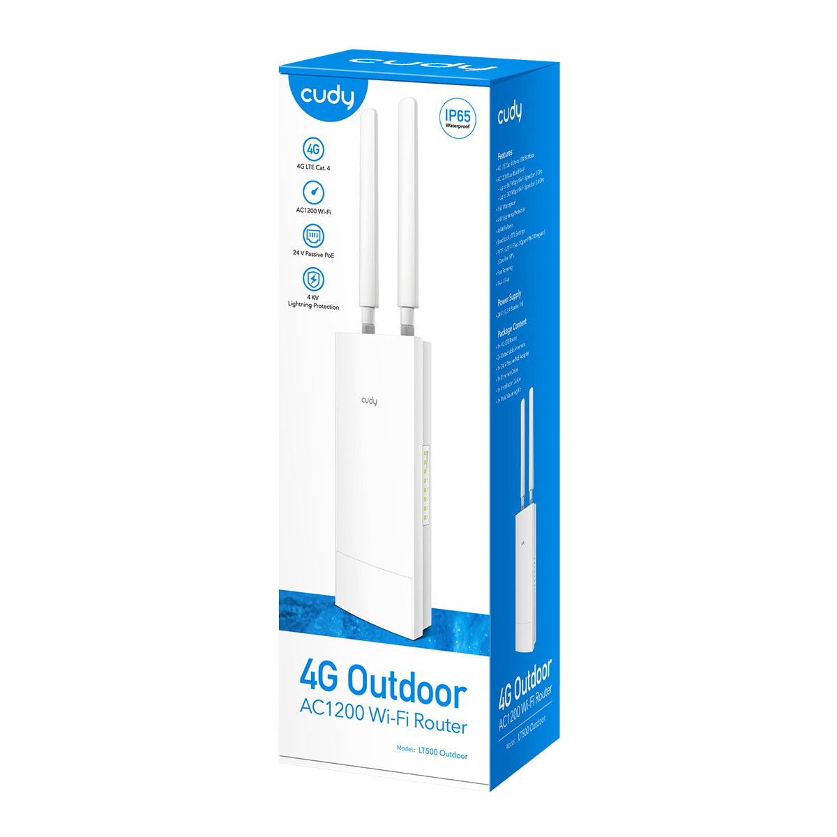 Cudy LT500 Outdoor 4G LTE AC1200 WiFi Router Cat.4 300Mbps+867Mbps