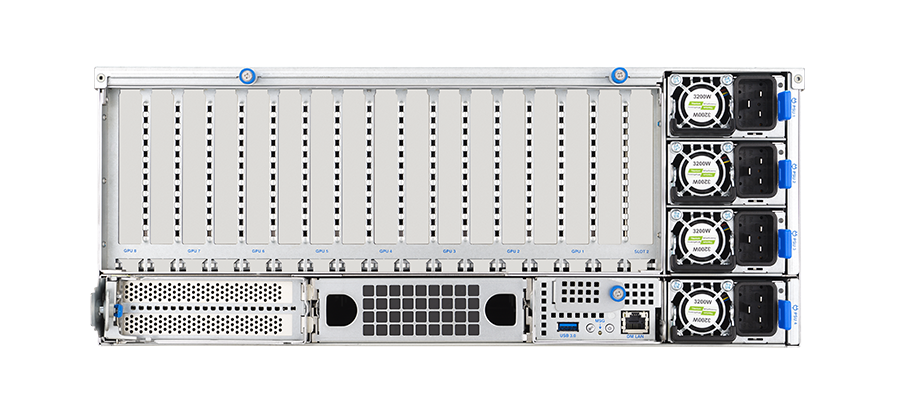 ASUS SV ESC8000A-E13-32W 4U EPYC9004 9005 SoC wo PLX switch 3200W Brown Box