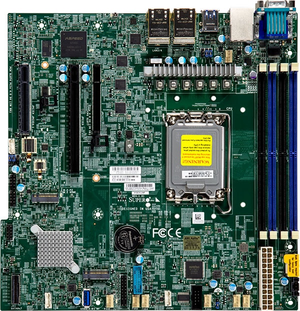 Supermicro MBD-X13SCH-LN4F-O C266 LGA1700 Max128GB DDR5 microATX