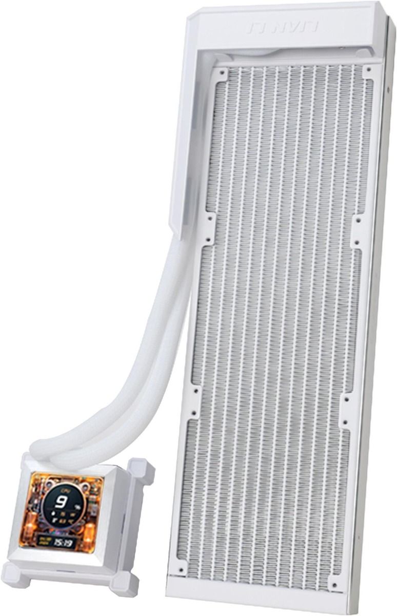 Lian-Li Fan HSLCD36NW Hydroshift LCD 360 AIO water coolingÿwhite 2.88 IPS LCD