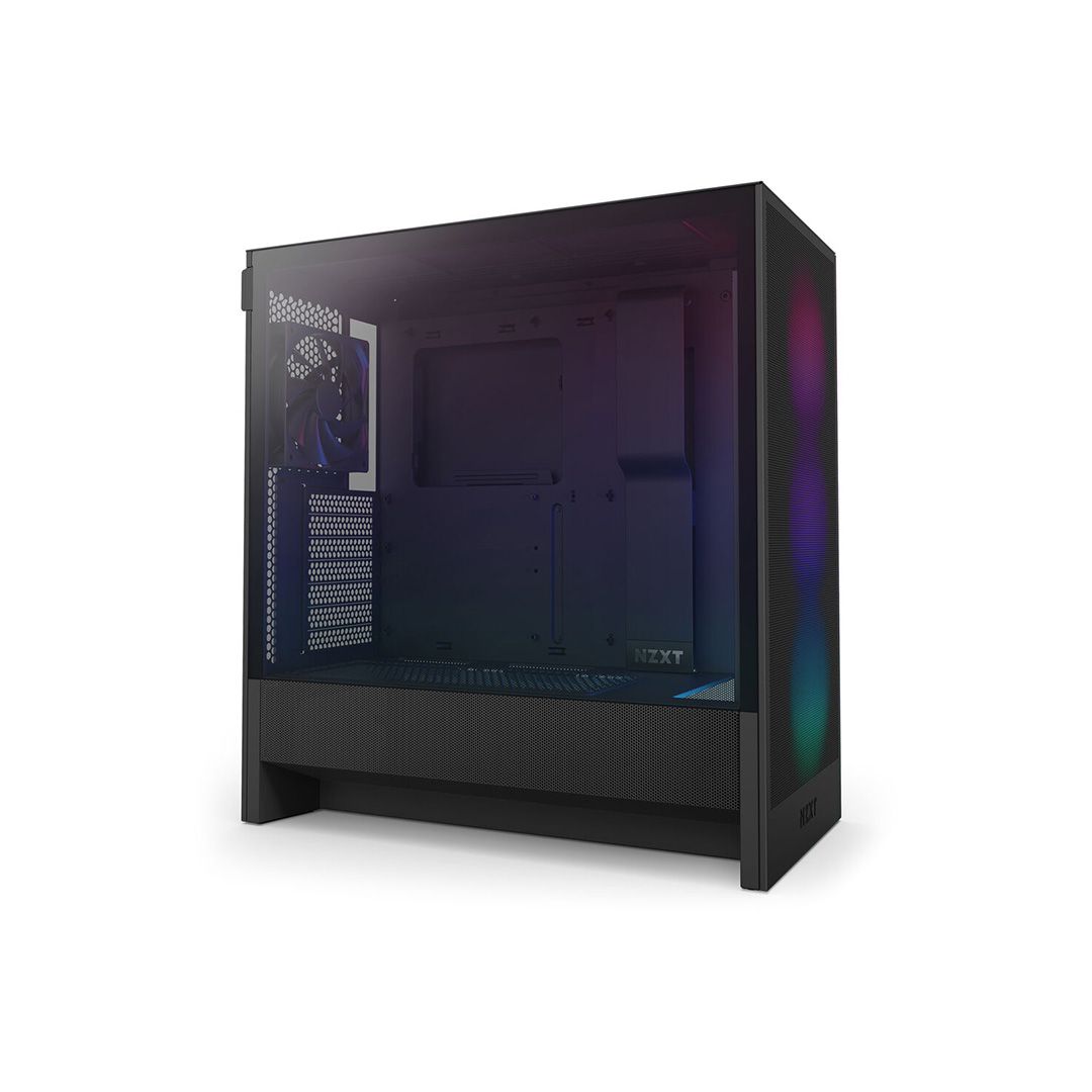 NZXT CC-H52FB-R1 H5 FLOW RGB Mid Tower Dark Tinted TG Black Ratail