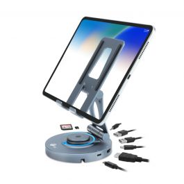 SIIG CE-MTDK31-S2 USB-C Multitask Hub Stand Holder f under13Tablets Phones