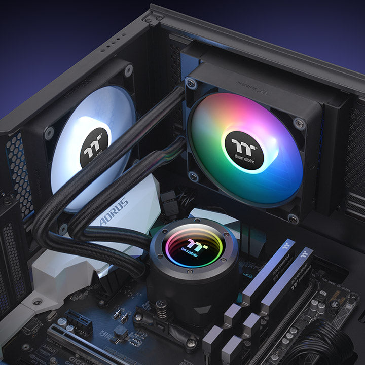 Thermaltake CL-W360-PL12SW-A TH120 V2 ARGB Sync Black AIO Liquid Cooler