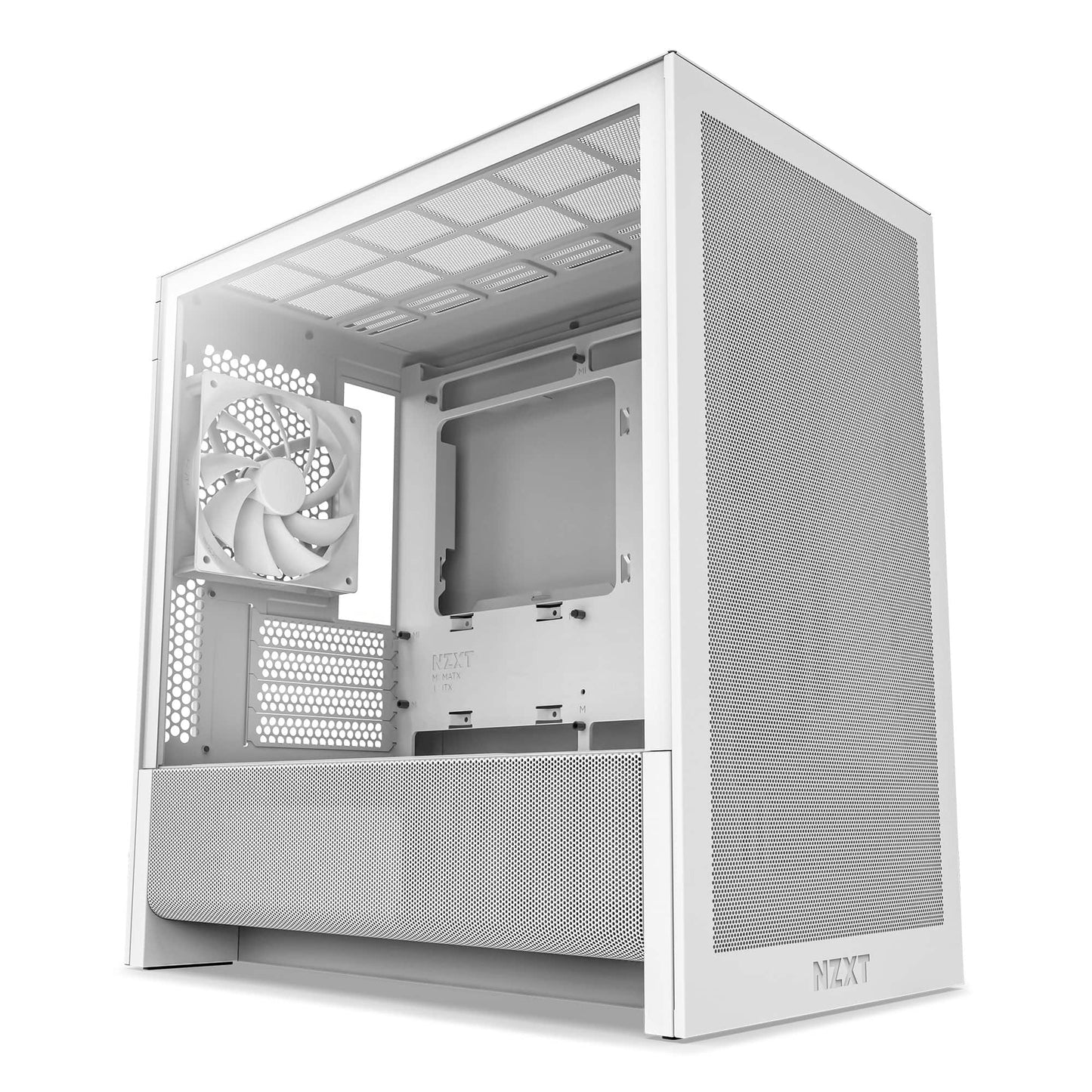 NZXT CC-H31FW-01 H3 FLOW Mid Tower Clear Tinted TG White