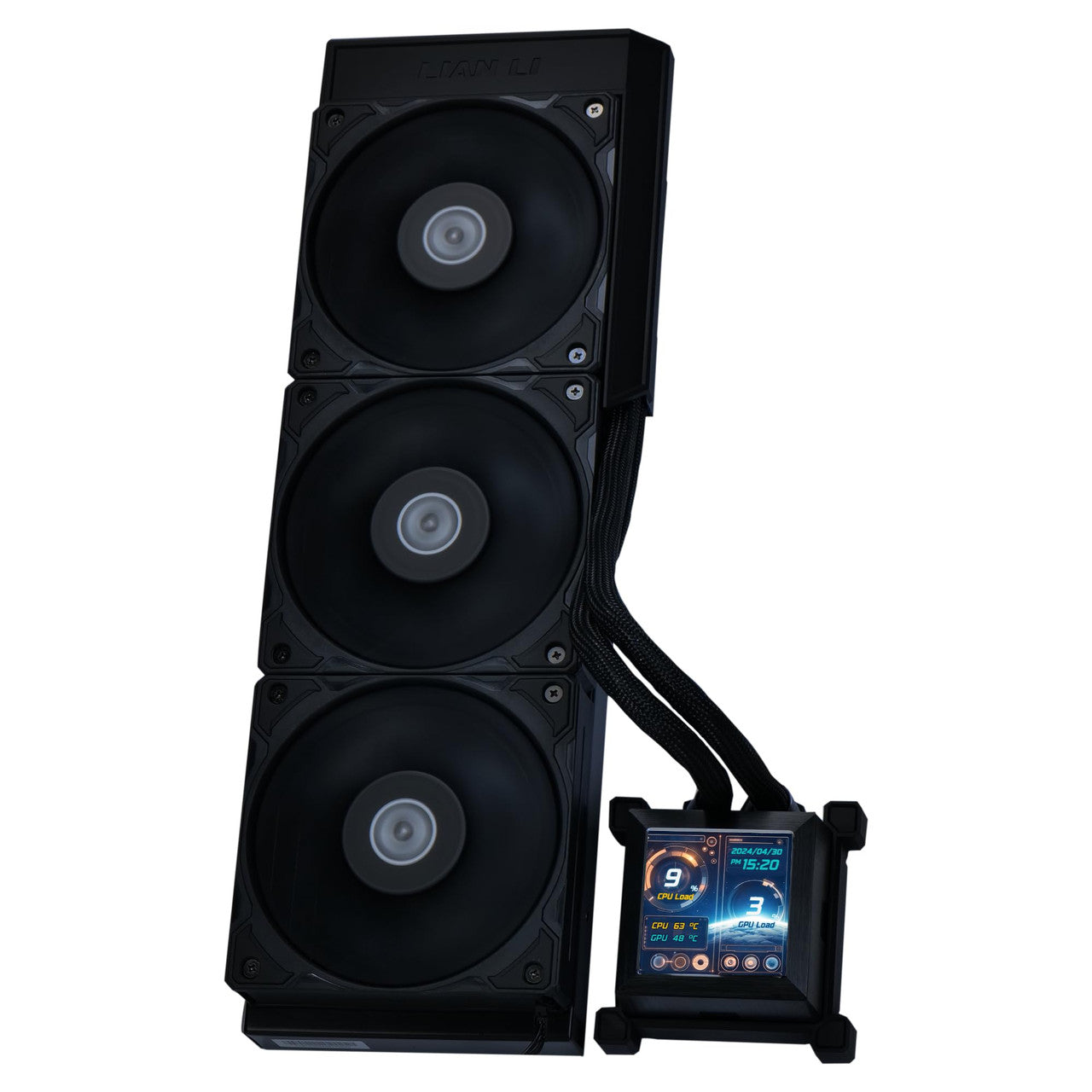 Lian-Li Fan HSLCD36SB Black 2.88 IPS 480x480 pixels 500 nits
