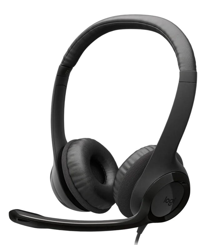 Logitech Headphone ClearChat Comfort USB 8ft Cable Noise Cancelling Microphone
