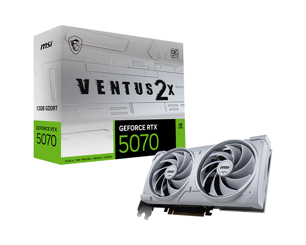 MSI GeForce RTX 5070 12G VENTUS 2X OC WHITE 12GB GDDR7 192bit PCIE