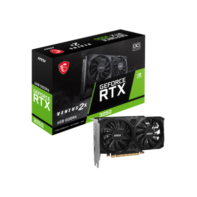 MSI GeForce RTX 3050 VENTUS 2X 6G OC 6G GDDR6 PCI-E4.0x8