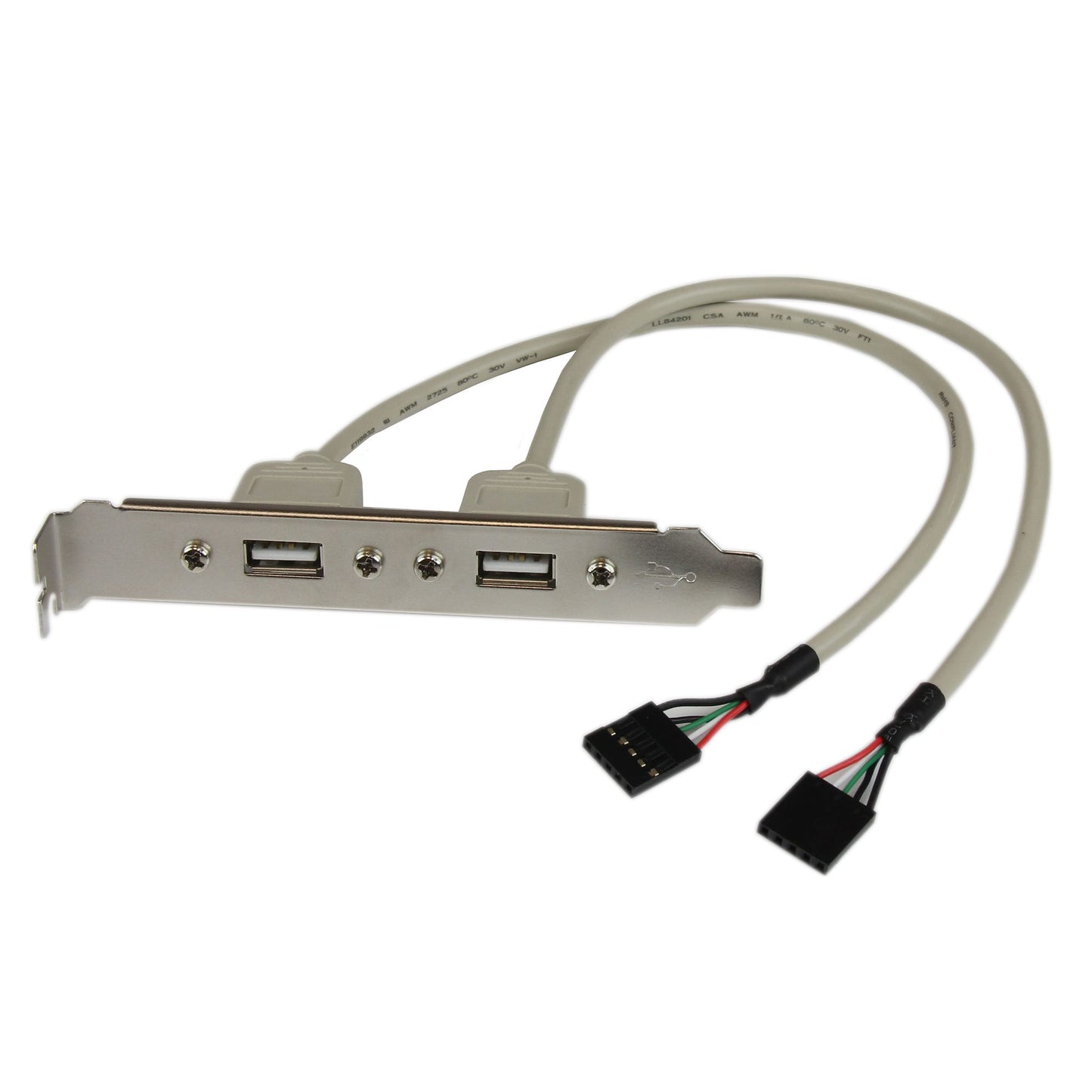 StarTech Accessory USBPLATE 2 Port USB A Female Slot Plate Adapter