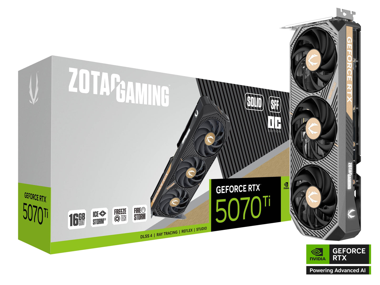 ZOTAC VCX ZT-B50710J3-10P GeForce RTX 5070 Ti SOLID SFF OC 16GB GDDR7 256bit