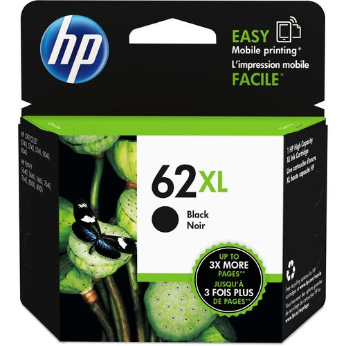 HP 62XL Black High Yield Ink Cartridge (C2P05AN)