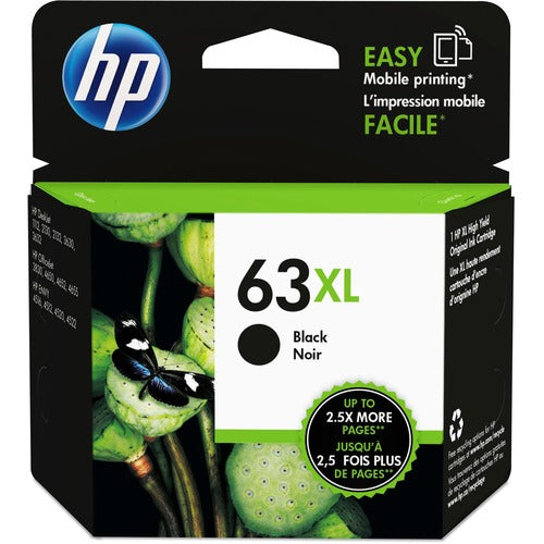 HP 63XL Black High Yield Ink Cartridge (F6U64AN)