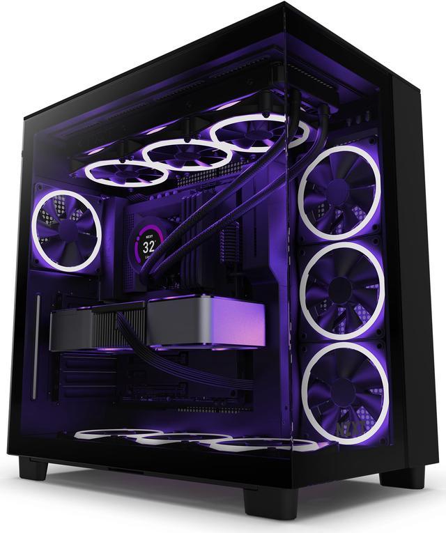 Nzxt Cs Cm-H91fb-01 H9 Flow Mid-Tower Tg F120q Airflow Fan Black Retail NZXT
