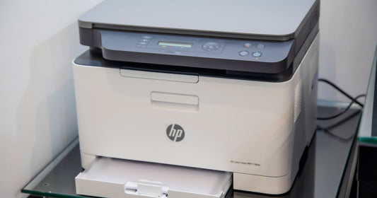 Laser printer in office setting