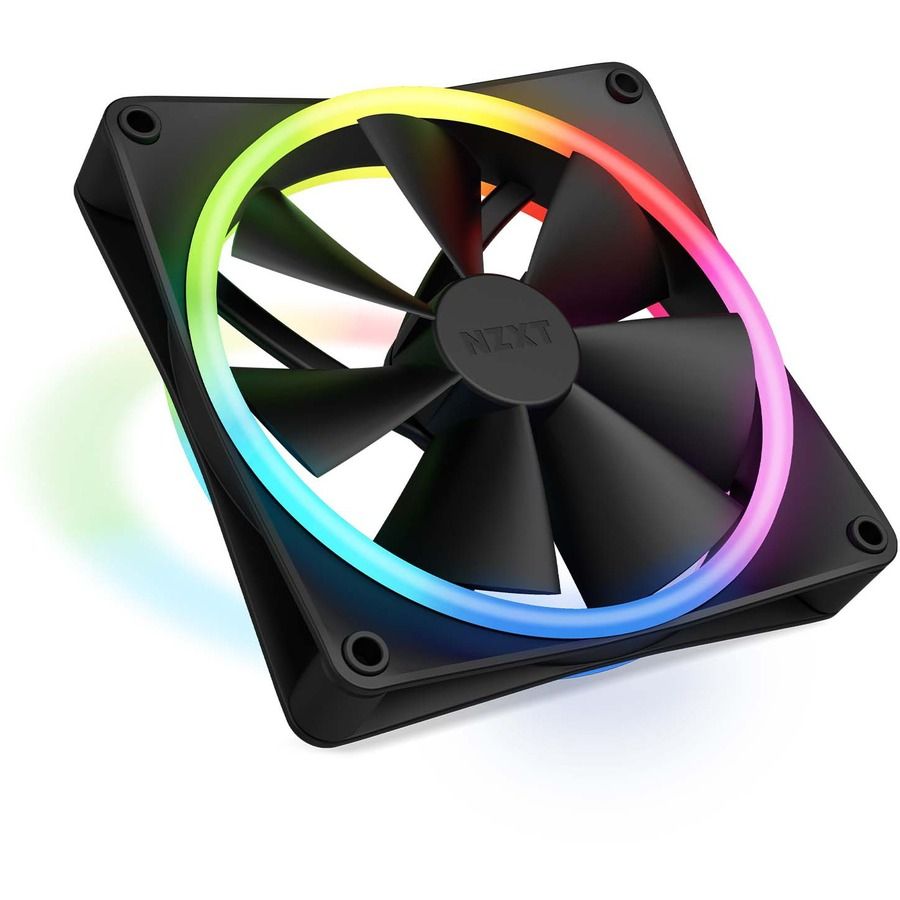 NZXT Fan RF-D14SF-B1 F140 RGB DUO 140mm FDB 4-pin PWM Black
