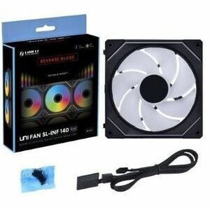 Lian-Li Fan UF-RSLIN140-1B Black Reverse blade Fan FDB DC 12V & 5V