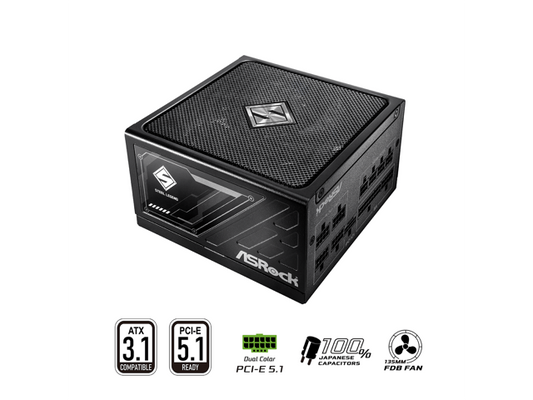 ASRock PS SL-750G 750W ATX 12V 80+GOLD Fully Modular 135mm Fan