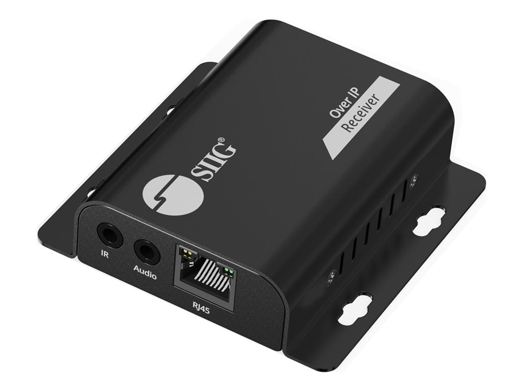 SIIG CE-H3IP11-S1 HDMI Over IP Extender with IR 492ft Receiver Brown Box