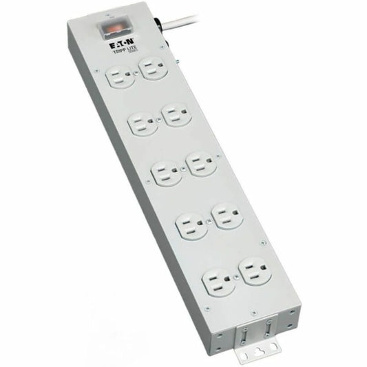 TRIPP Tlm1015Nc - Power Strip - 120V Ac - Circuit Breaker - 15A - (10) 5-15R - Light G
