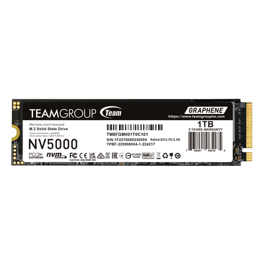 TEAMGROUP TM8FGM001T0C101 1TB NV5000 M.2 PCIe Gen4.0 x4