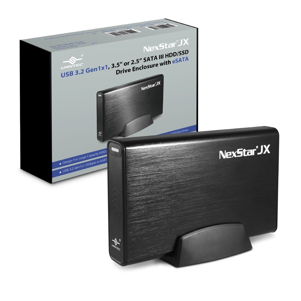 Vantec RD NST-358SU3-BK NexStar JX 3.5 2.5 USB3.2 SATA3 Enclosure w eSATA RTL Vantec Thermal Technologies