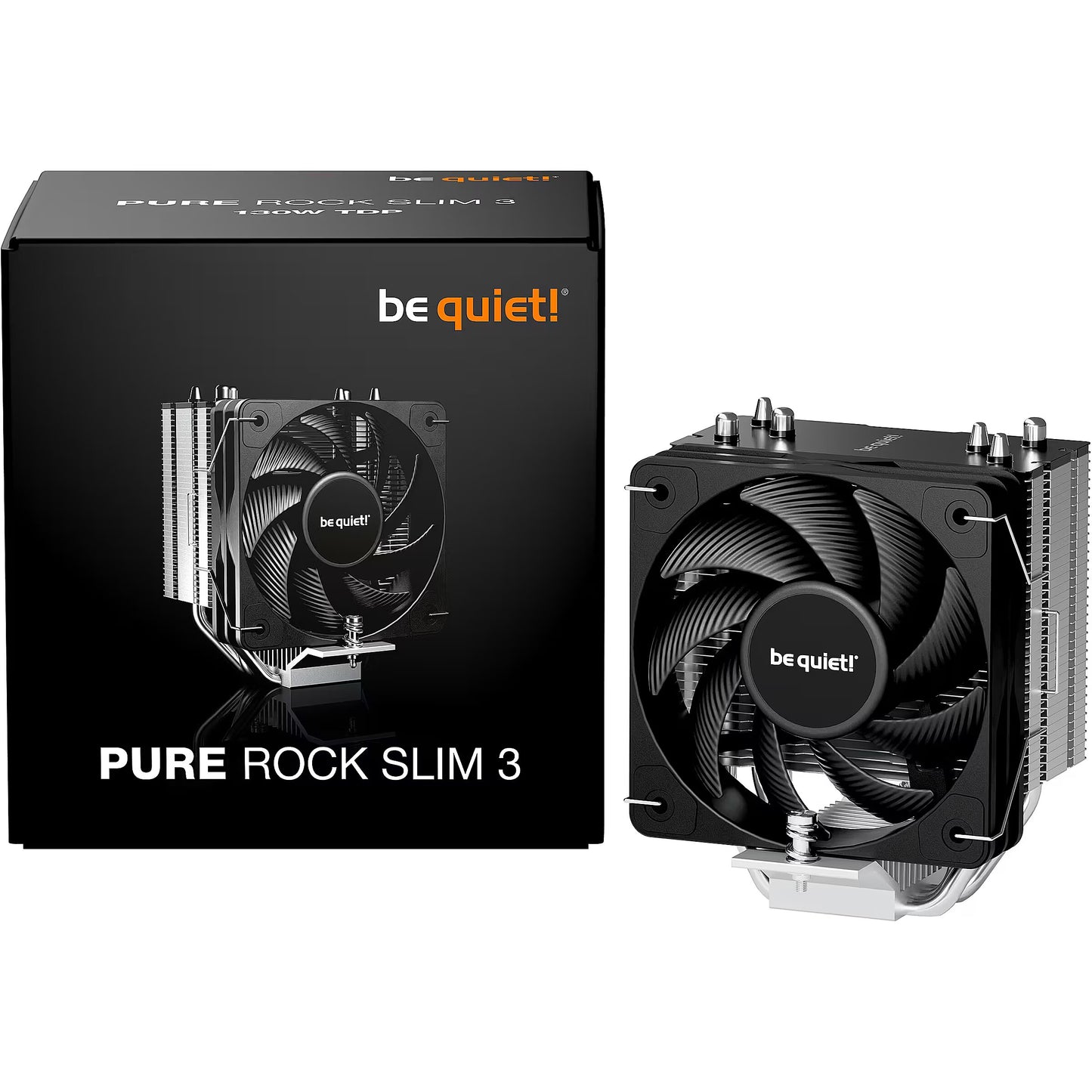 be quiet! Fan BK047 Pure Rock Slim 3 4-pin PWM Silver