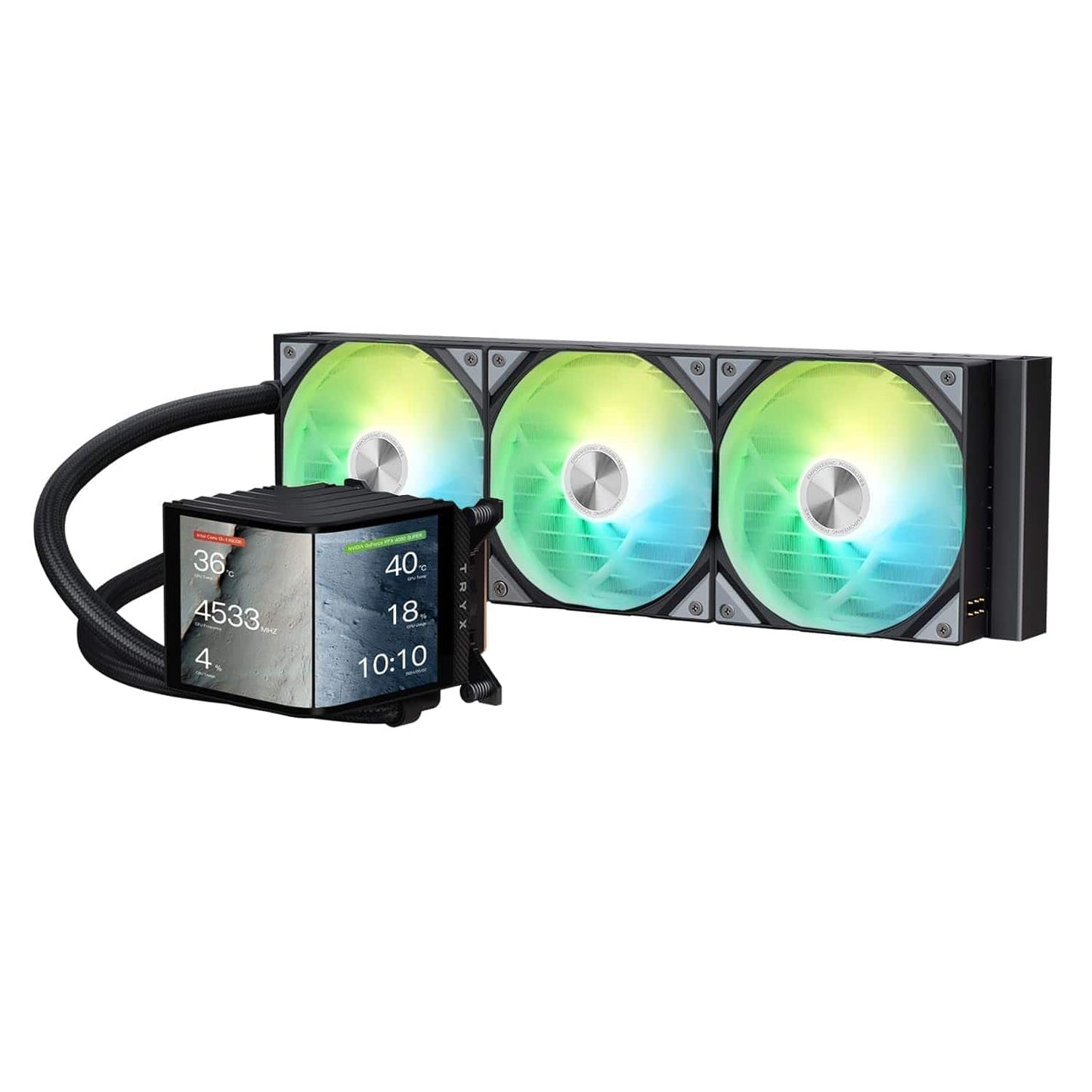 TRYX Fan L-P360A-AS3M-G1K PANORAMA ARGB 360mm Liquid Cooler Black