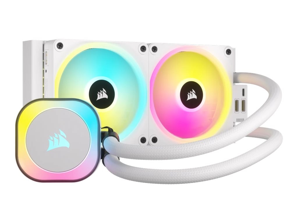 Corsair Fan CW-9061005-WW iCUE LINK H100i RGB White AIO 240mm Radiator