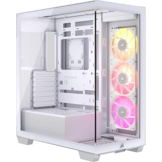 Corsair CS CC-9011281-WW iCUELINK 3500X RGB Tempered Glass Mid-Tower White ATX