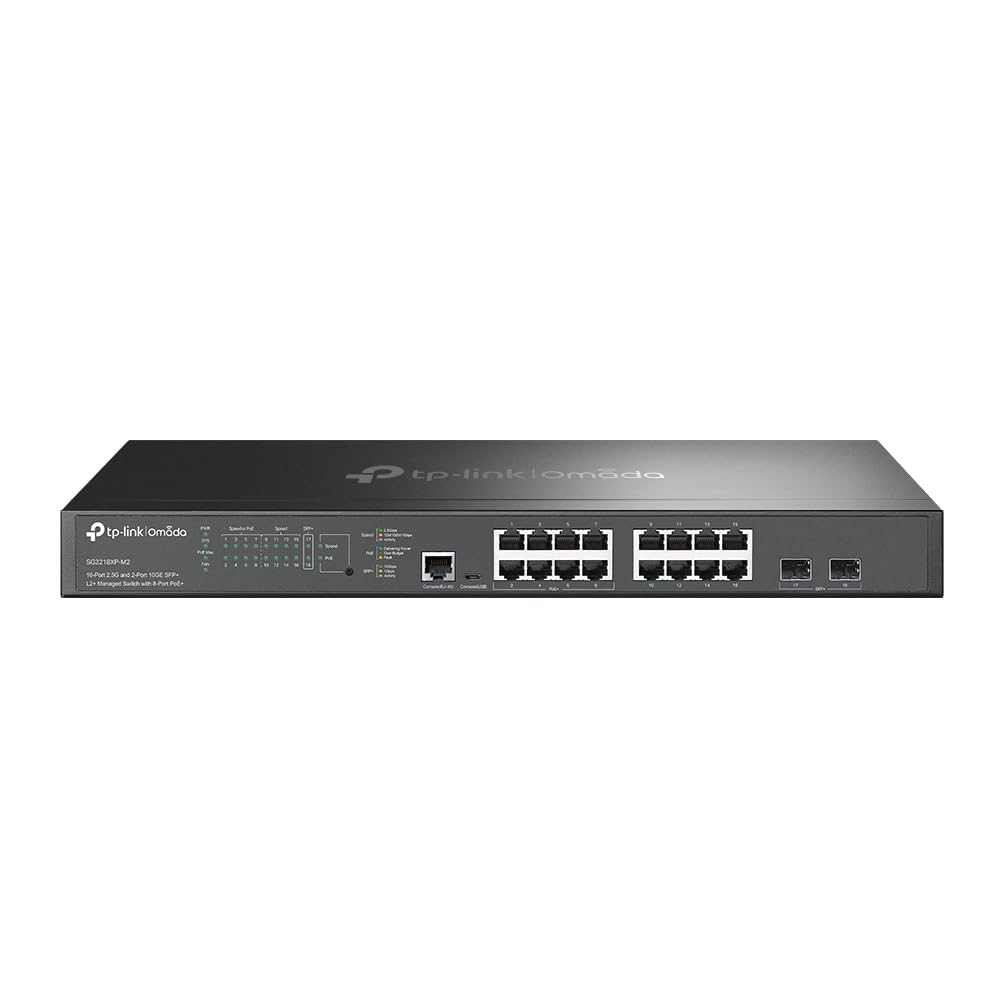 TP-Link SG3218XP-M2 Omada 16-Port 2.5G & 2-Port 10GE SFP+ L2+ Managed SWT