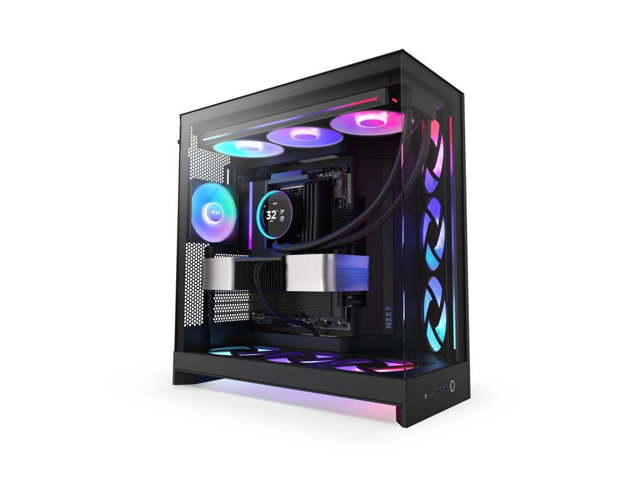 NZXT CM-H92FB-R1 H9 FLOW RGB Mid Tower Tinted TG Black