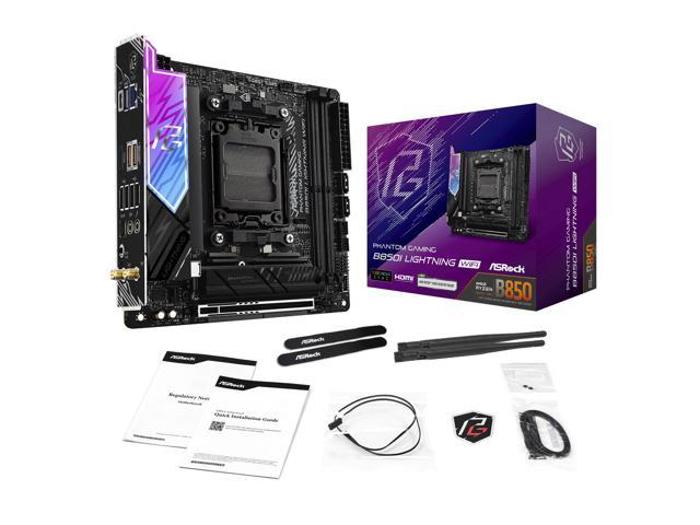 ASRock MB B850I Lightning WiFi AMD B850 AM5 Max128GB DDR5 Mini-ITX