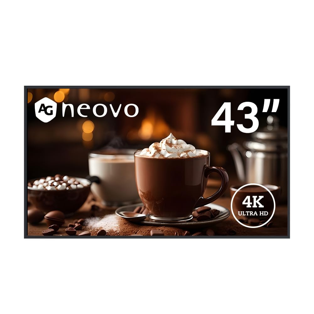 AGneovo DS4351U 42.5 AIO 4K UHD Digital Signage Display 4K UHD 3840x2160