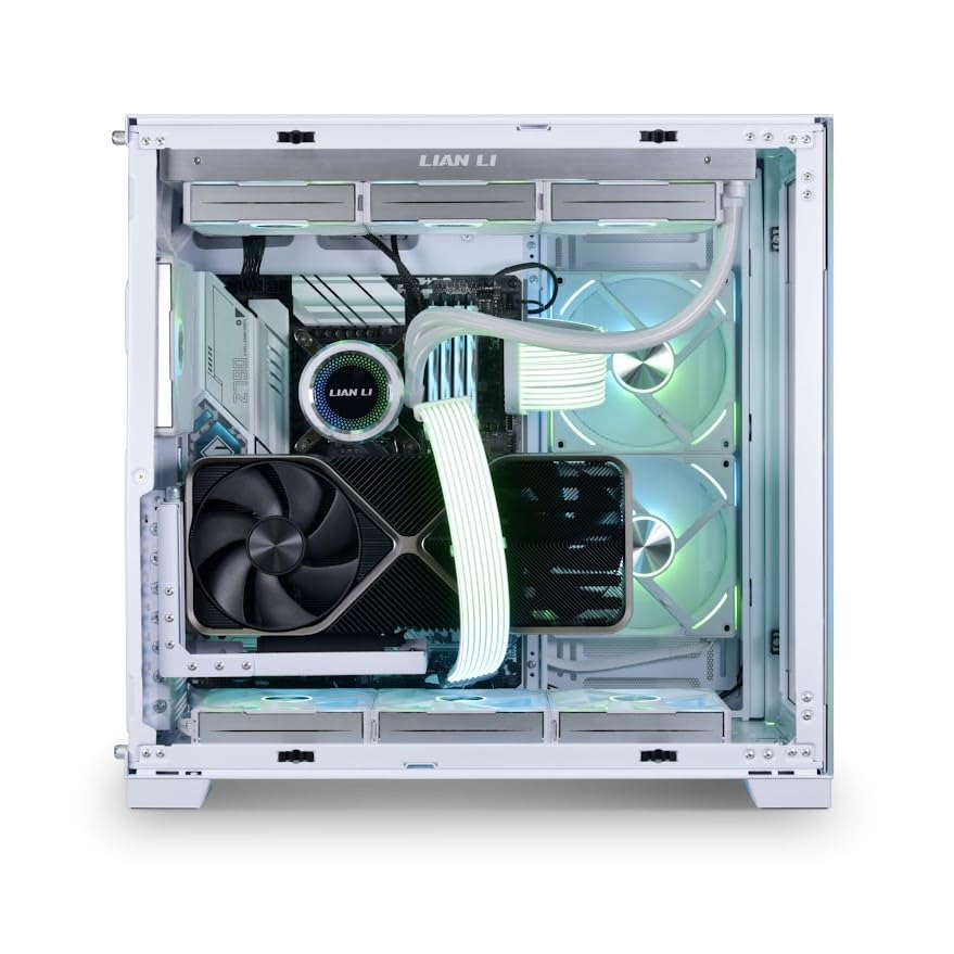 Lian-Li VG4-5-V4W Universal 4-Slots Vertical GPU kit with Gen 5 riser White