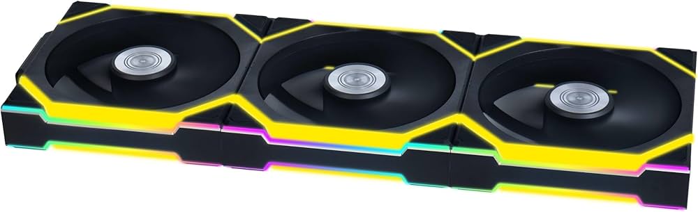 Lian-Li Fan 12SL1W3B UNI FAN SL 120 Wireless RGB 120mm Fan 3 pcs pk Black