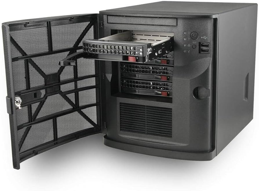 Supermicro CSE-721TQ-350B2 Mini-tower chassis w 4x 3.5 HDD tray 350W PWS
