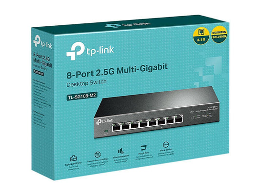 TP-Link Switch TL-SG108-M2 8-Port 2.5G Multi-Gigabit Desktop Switch