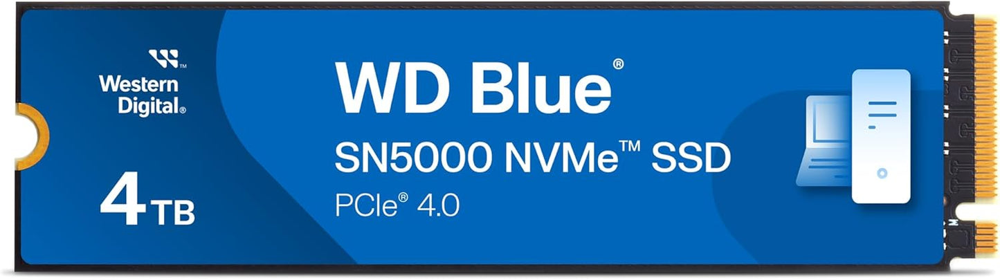 WD Blue SN5000 4TB NVMe PCIe Gen 4 M.2 Internal SSD
