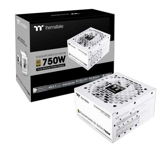 Thermaltake PS-TPT-0750FNFAGU-W TOUGHPOWER GT Snow 750W 80+GD fully modular